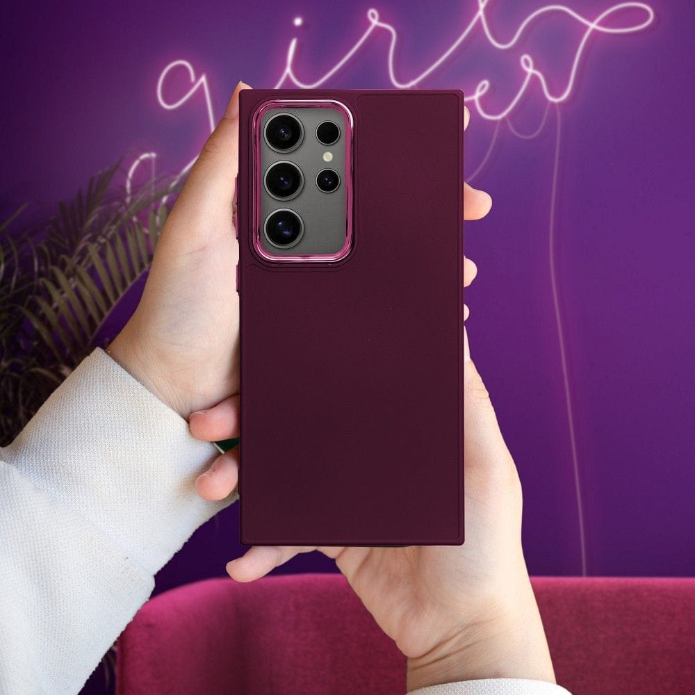 Capa Frame Samsung Galaxy S26 FE S25 FE roxo 2