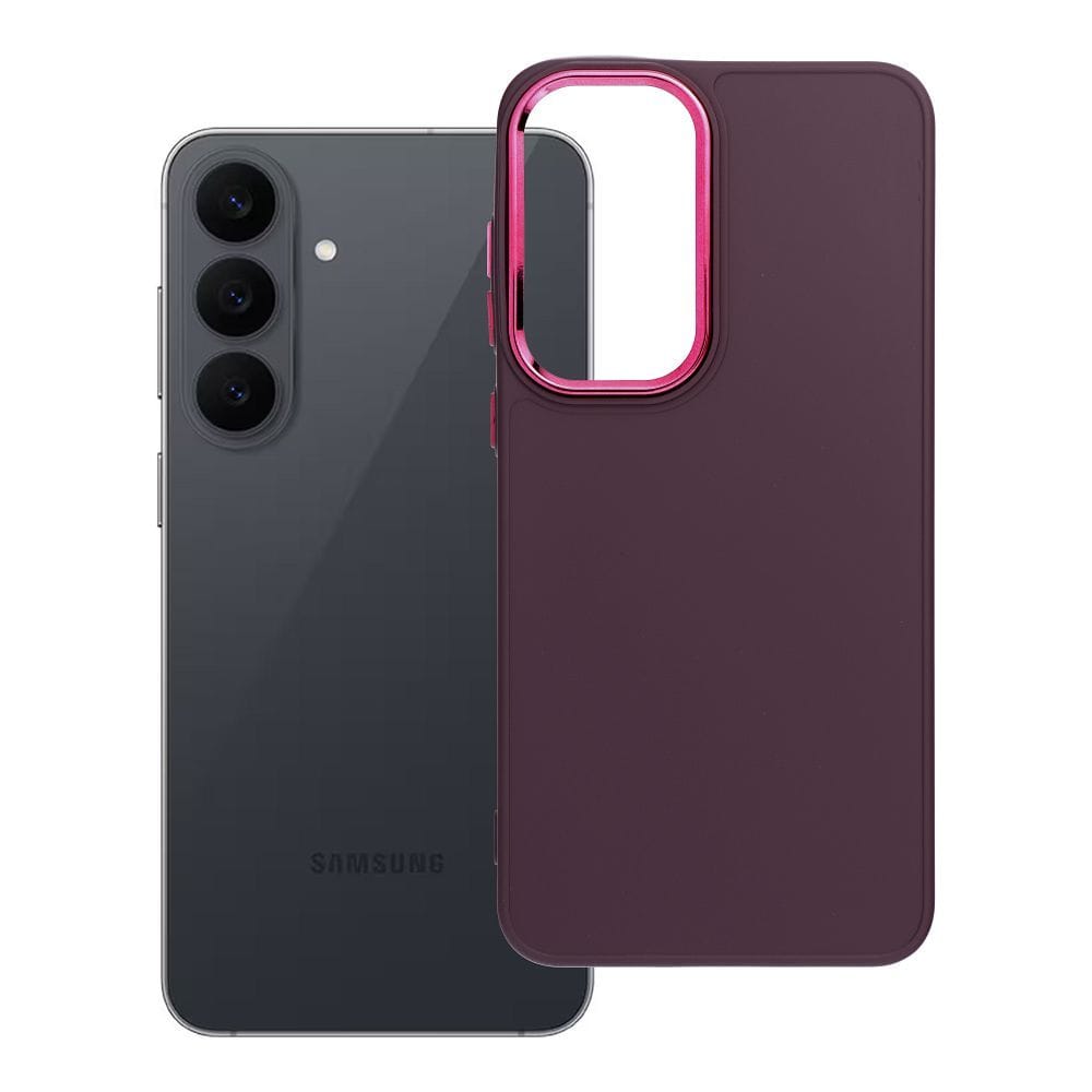 Capa Frame Samsung Galaxy S26 FE S25 FE roxo