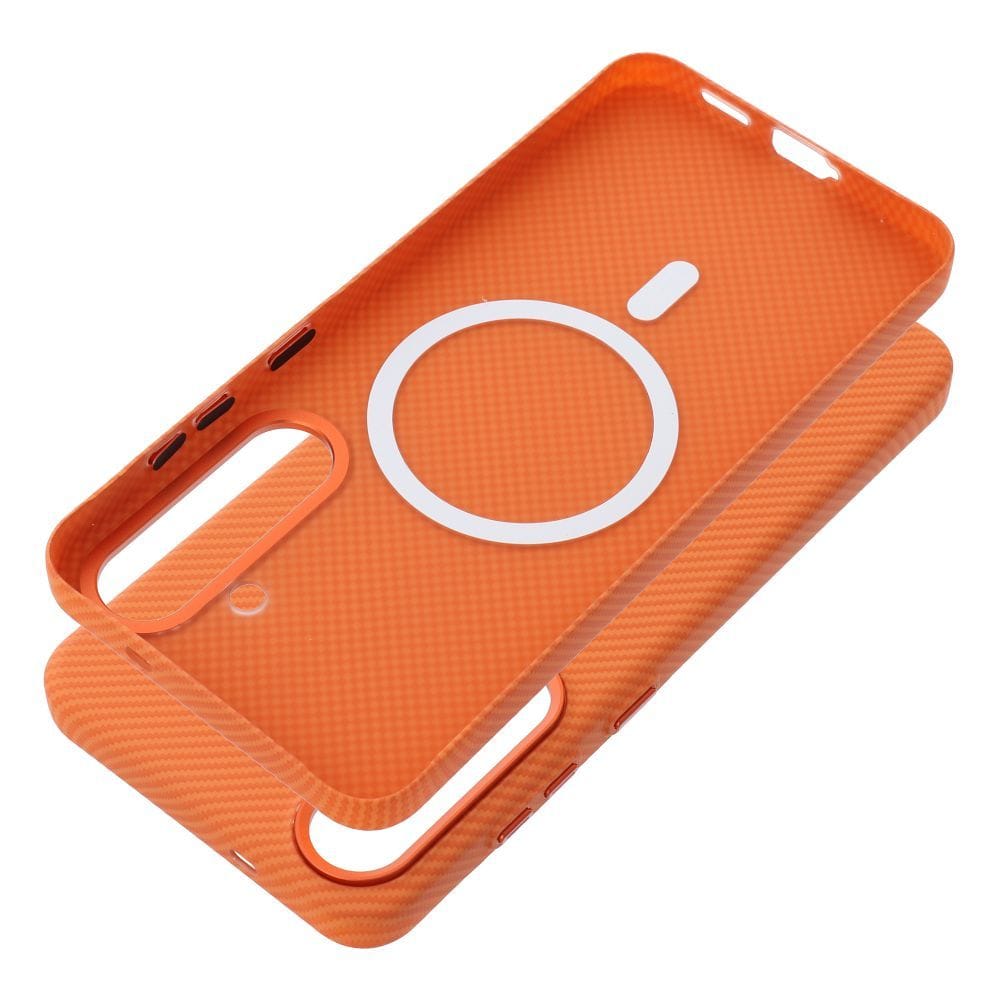 Capa MagSafe Samsung Galaxy A17 K Look laranja 01