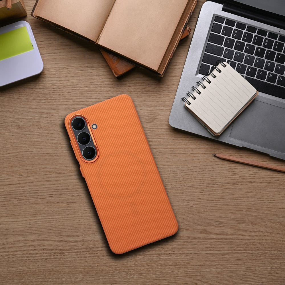 Capa MagSafe Samsung Galaxy A17 K Look laranja 02